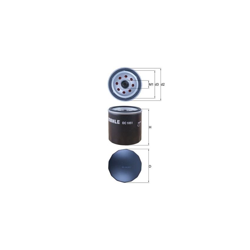 FILTR OLEJU KNEHT OC1051 1.4-1.6 01-