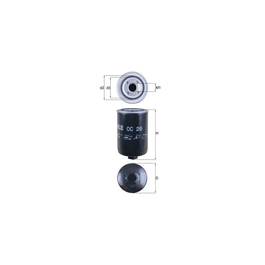 FILTR OLEJU KNEHT OC26 URSUS C330/360