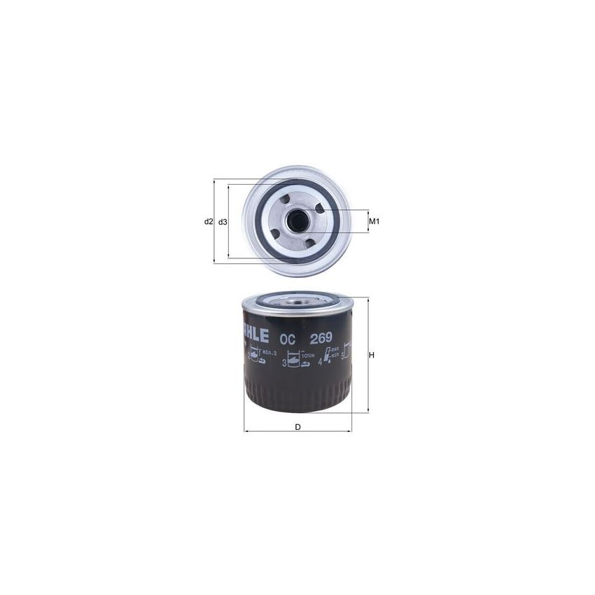 FILTR OLEJU KNEHT OC269 