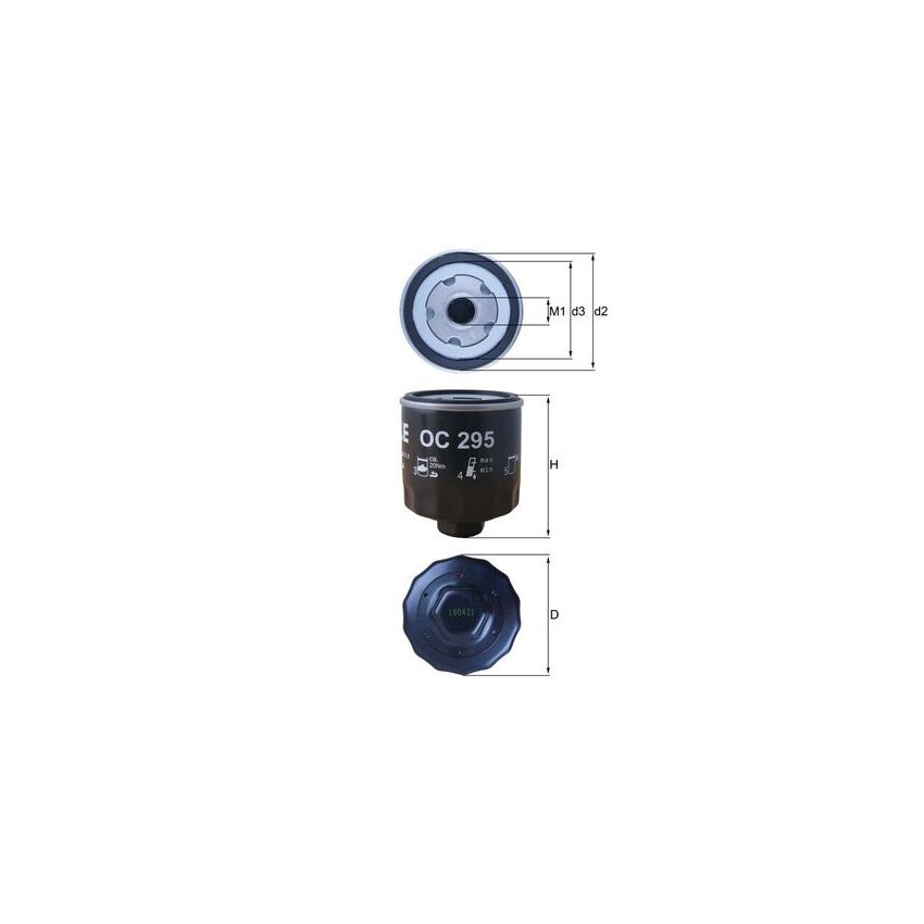 FILTR OLEJU KNEHT OC295 VW 1.0-1.6 87-
