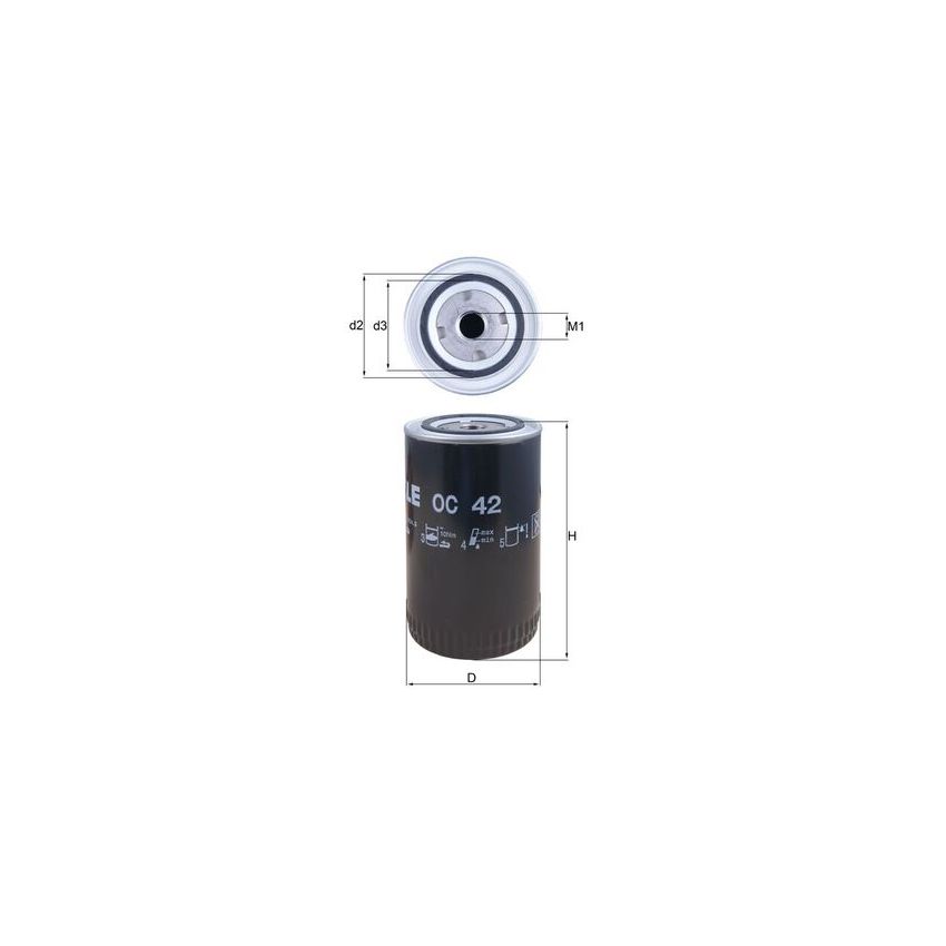 FILTR OLEJU KNEHT OC42 PERKINS 1104C-44