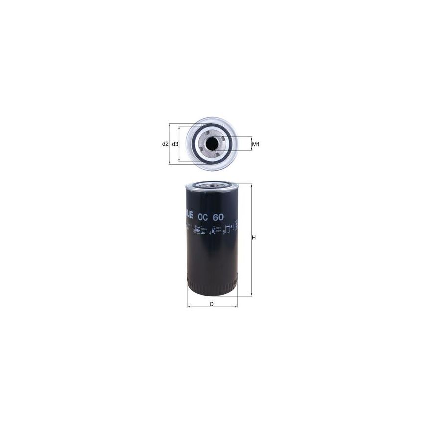 FILTR OLEJU KNEHT OC60 MAN D0834