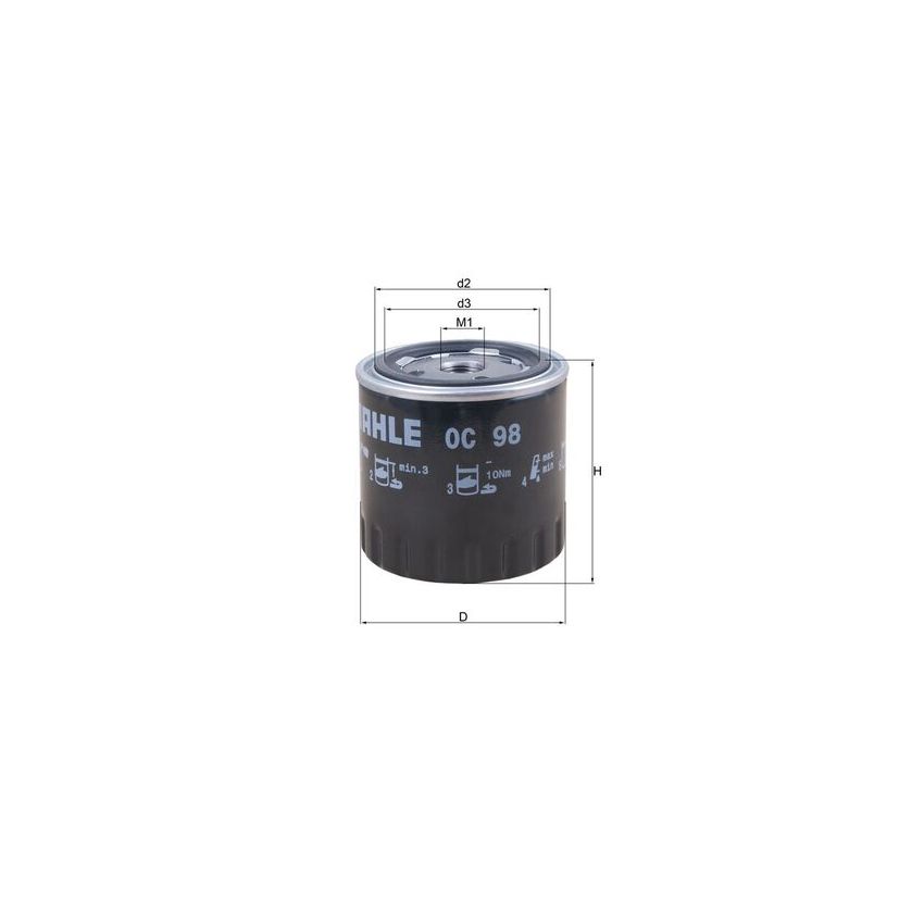 FILTR OLEJU KNEHT OC98 PSA 1.0-2.9 69-