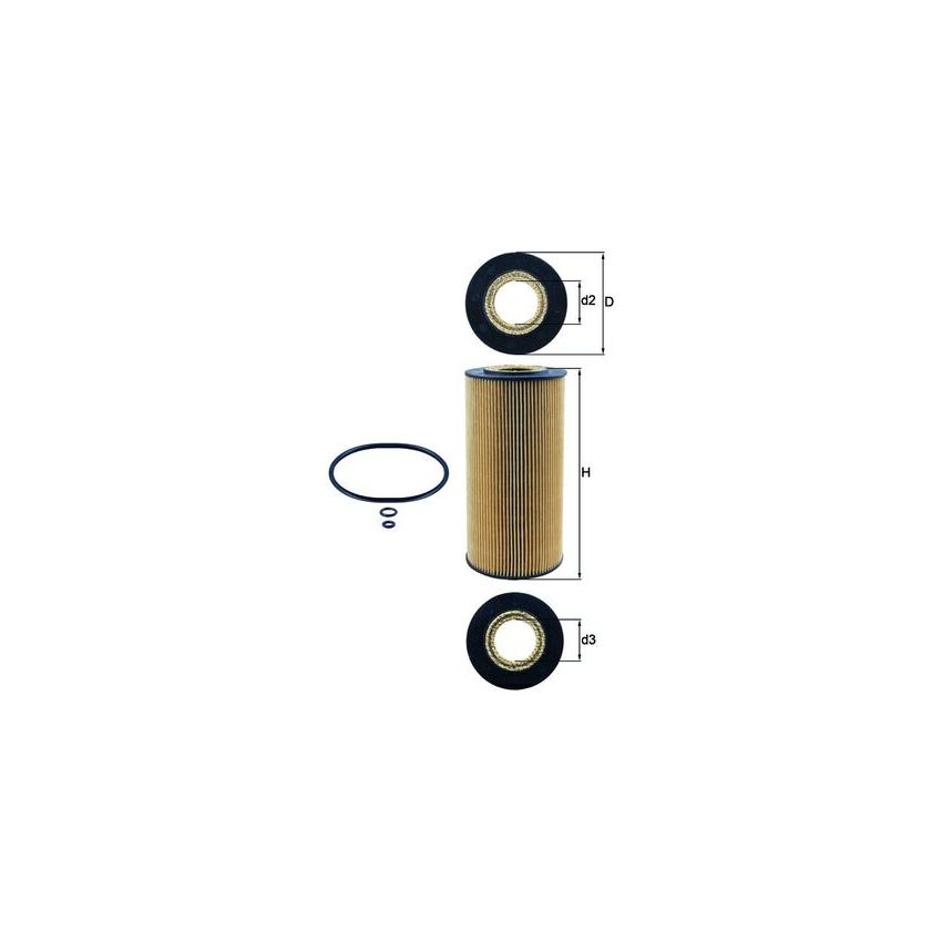 FILTR OLEJU KNEHT OX123/1D MERCEDES 2.0-2.9D 93-10