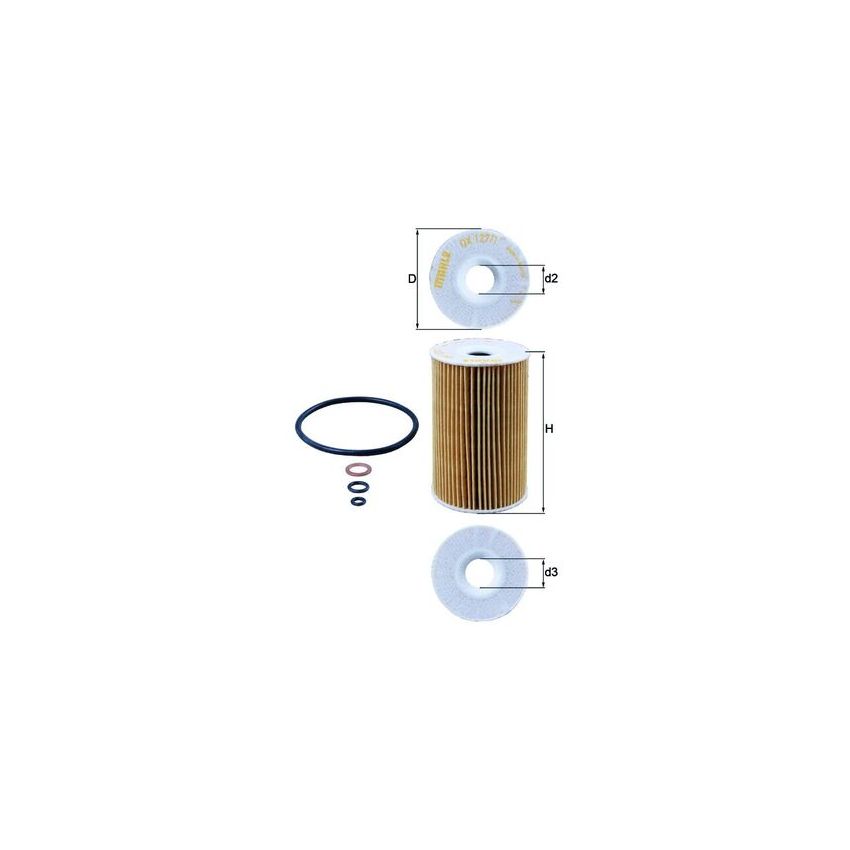 FILTR OLEJU KNEHT OX127/1D BMW 1.6-1.9 93-03