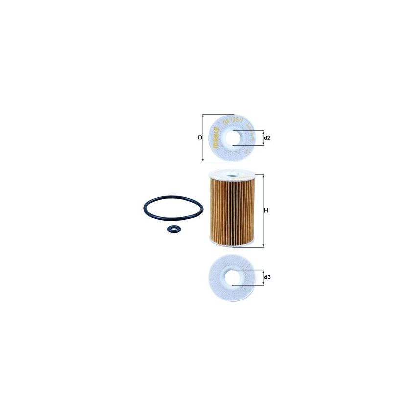 FILTR OLEJU KNEHT OX135/1D MERCEDES 1.4-2.0 97-05