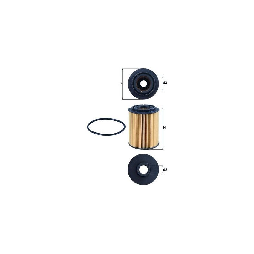 FILTR OLEJU KNEHT OX160D VW 2.3-4.2 92-