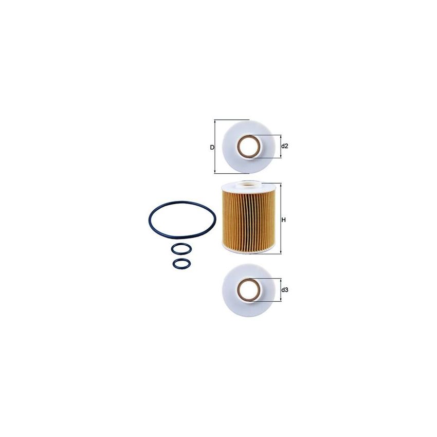 FILTR OLEJU KNEHT OX163/4D OPEL 1.7CDTI 00-