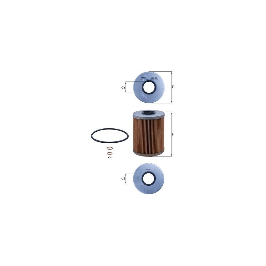 FILTR OLEJU KNEHT OX68D BMW 2.0-3.0 90-