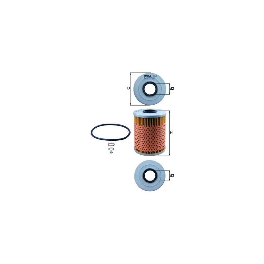 FILTR OLEJU KNEHT OX68D BMW 2.0-3.0 90-