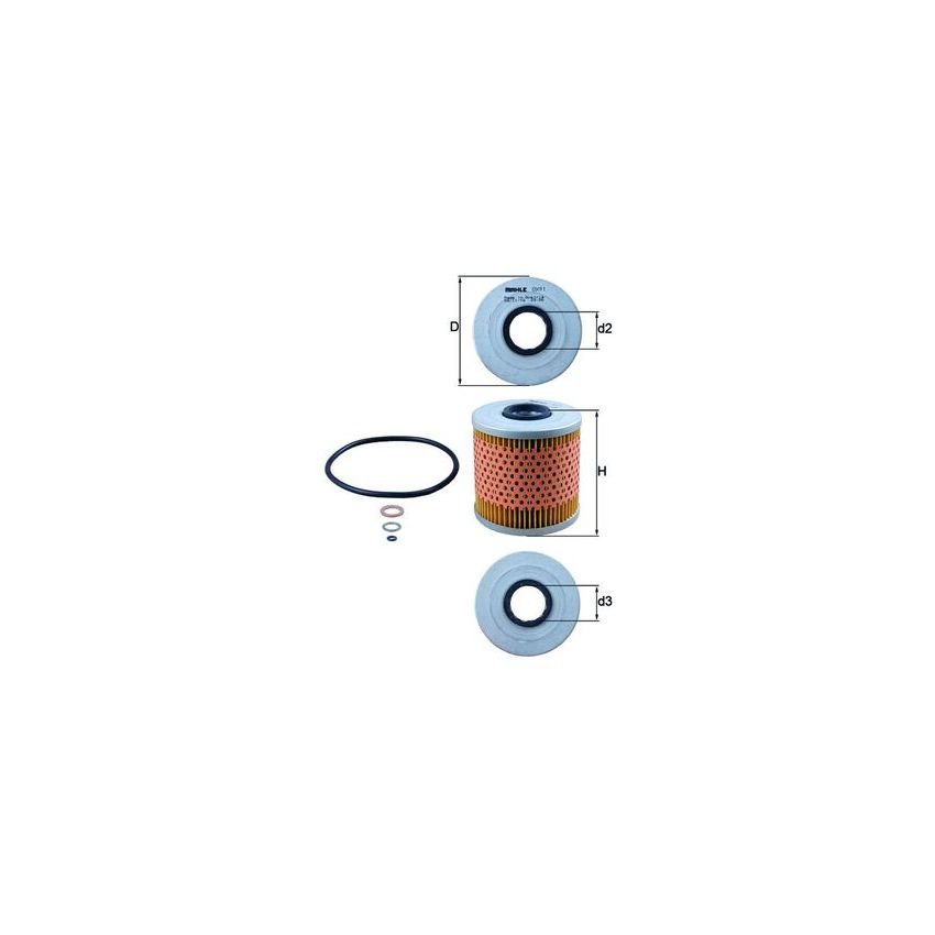FILTR OLEJU KNEHT OX91D BMW 1.6-1.8 87-