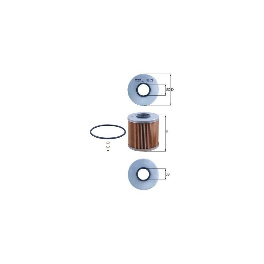 FILTR OLEJU KNEHT OX91D BMW 1.6-1.8 87-