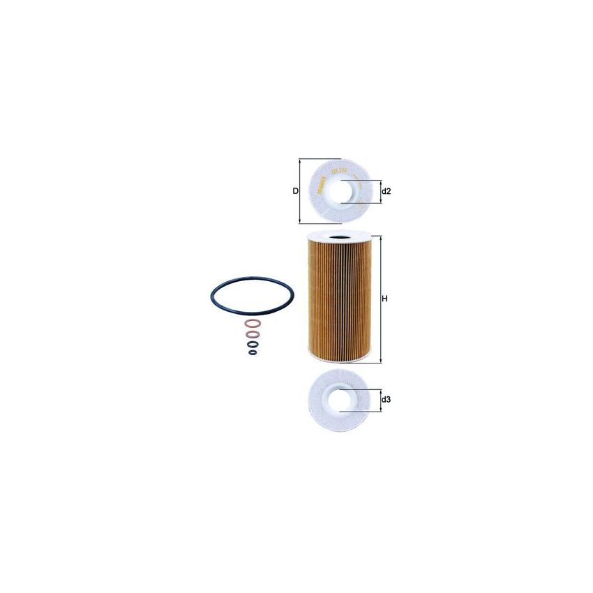 FILTR OLEJU KNEHT OX126D BMW 2.5 91-