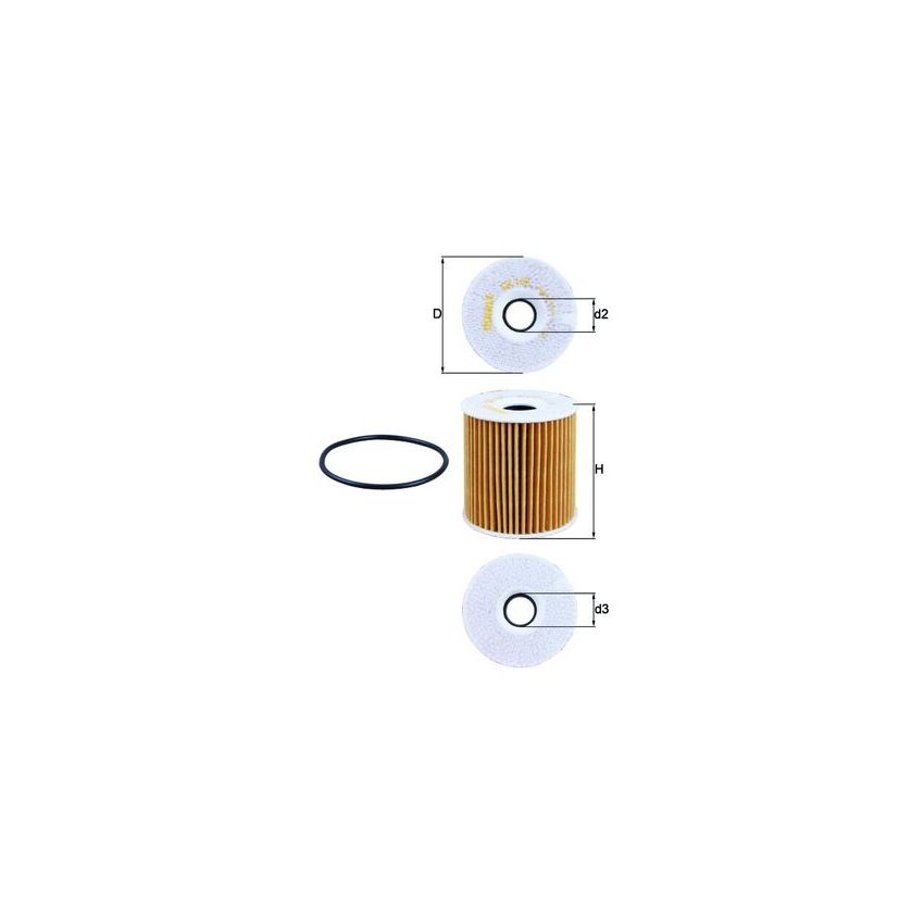 FILTR OLEJU KNEHT OX149D VOLVO 1.6-3.0 95-