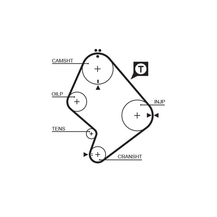 PASEK ROZRZĄDU GATES 5214XS TOYOTA 2.4-2.8D 88-