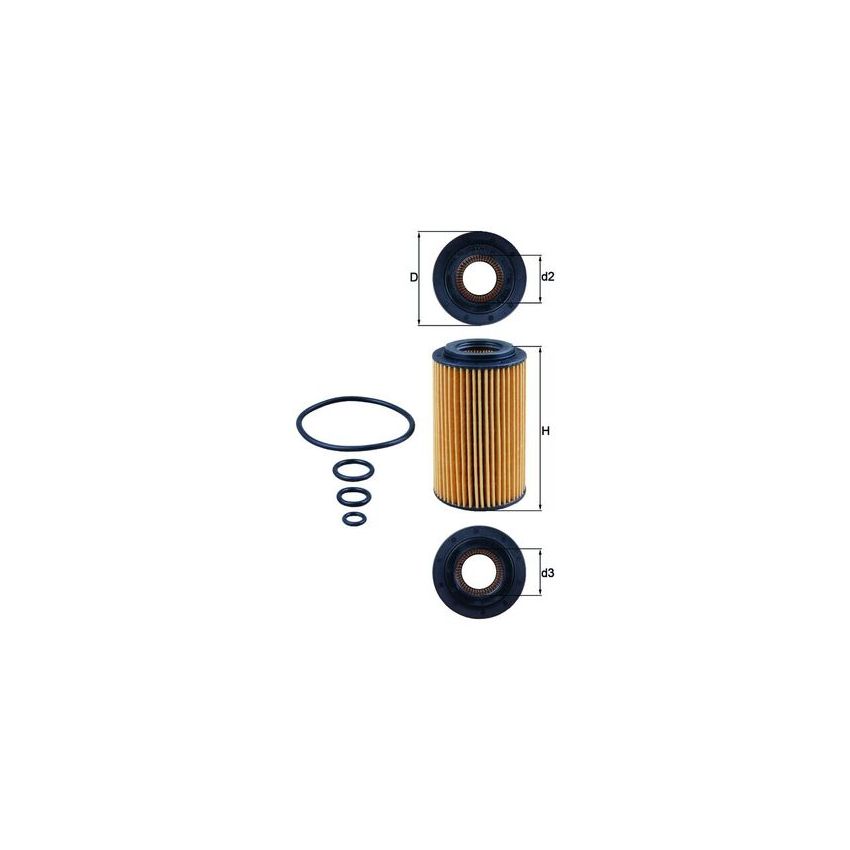 FILTR OLEJU KNEHT OX153/7D MERCEDES 2.4-5.4 96-