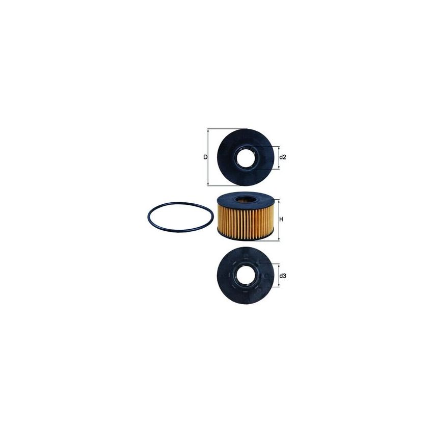 FILTR OLEJU KNEHT OX191D 2.0-2.4 00-