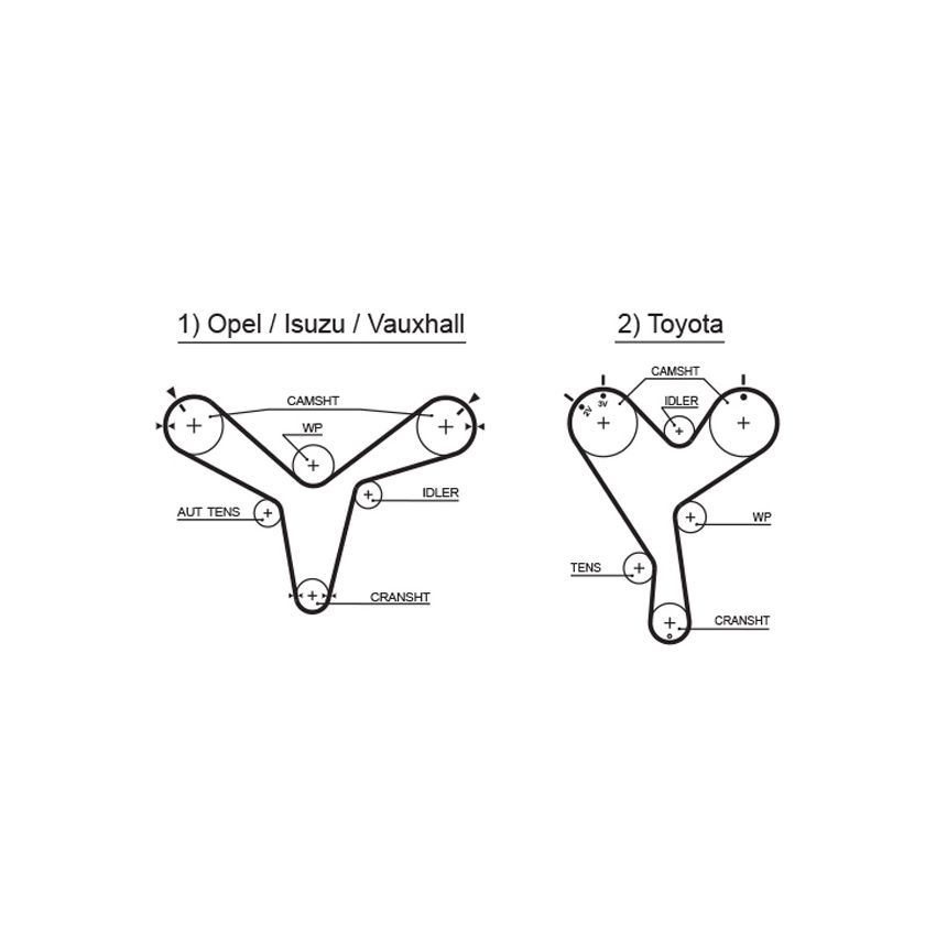 PASEK ROZRZĄDU GATES 5388XS TOYOTA 3.0 91-