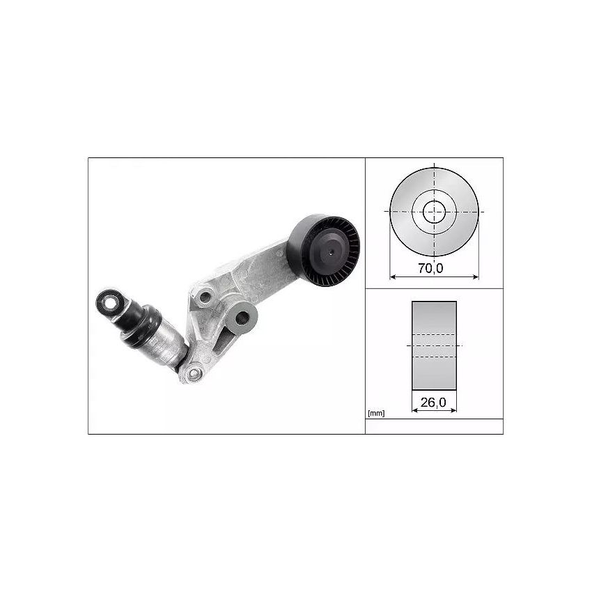 NAPINACZ PASKA INA 534001610 TOYOTA 1.4-1.8 99-12