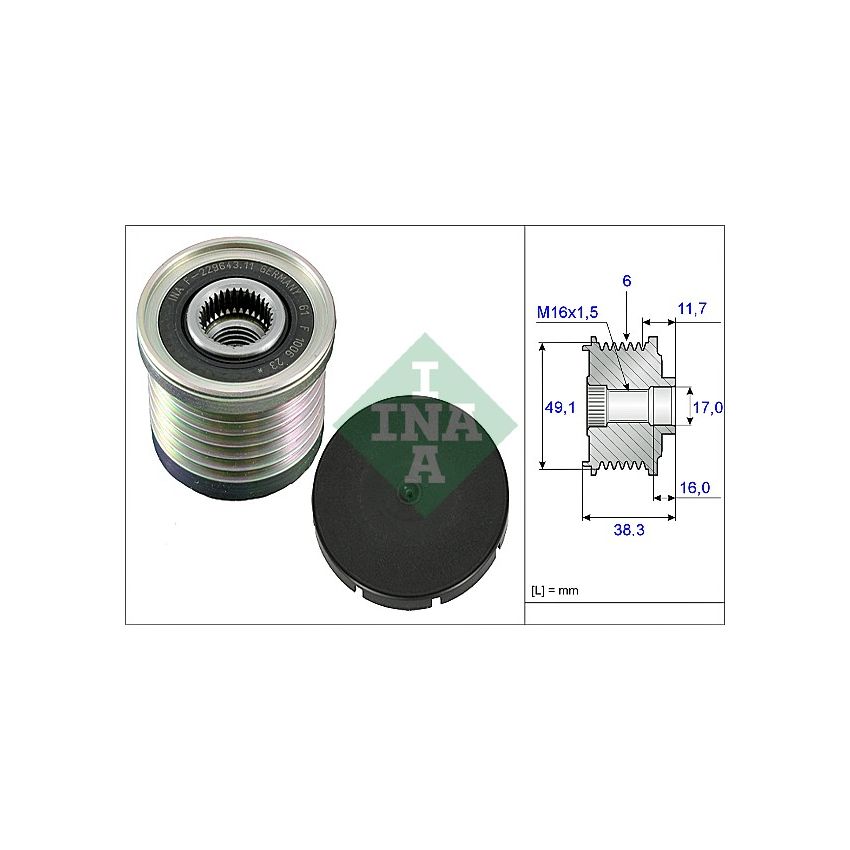 NAPINACZ PASKA INA 535003010 RENAULT 01-