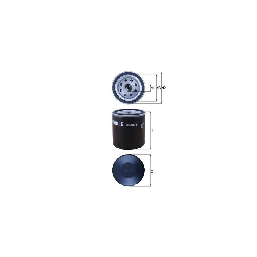FILTR OLEJU KNEHT OC405/3 OPEL 1.4-2.0 91-