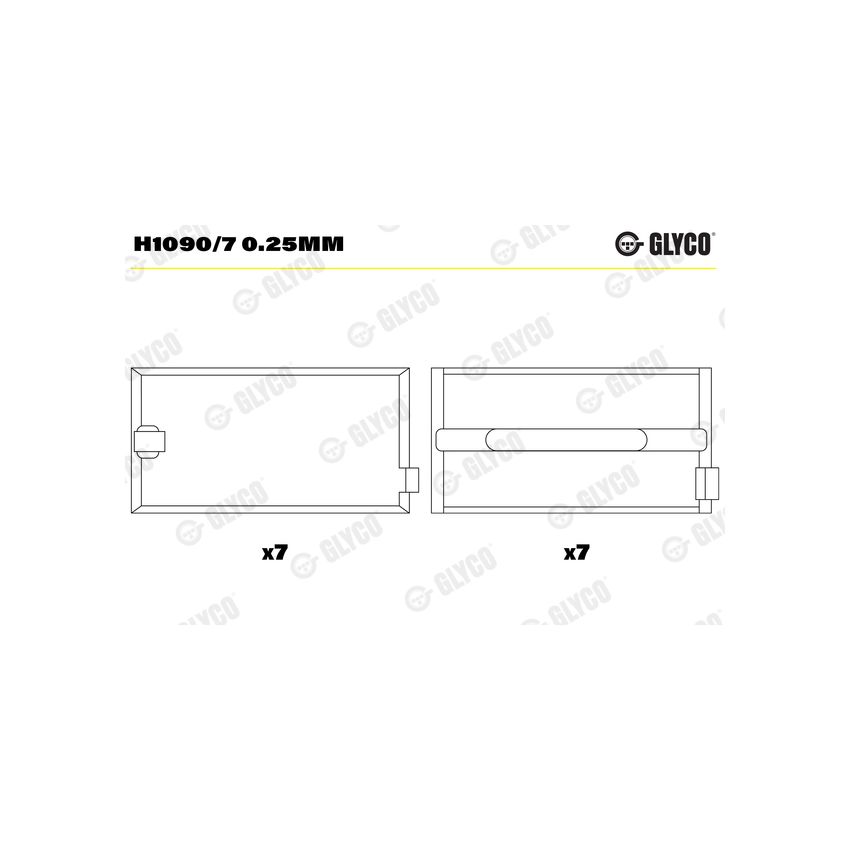 PANEWKI GŁÓWNE GLYCO H10907 0.25 RVI MIDR06.02 82- 