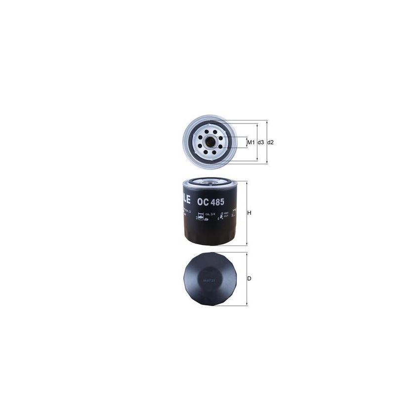 FILTR OLEJU KNEHT OC485 VW 2.4-3.0 91-