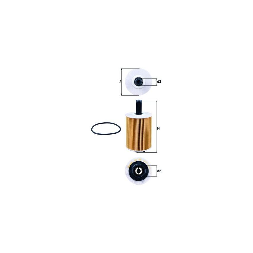 FILTR OLEJU KNEHT OX188D VW 1.4-3.6B+D 00-
